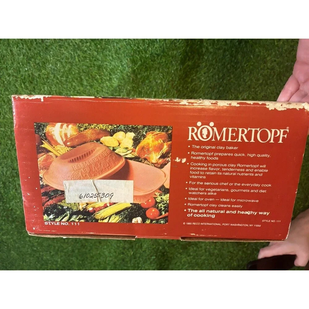 Römertopf 111 Clay Baker Roaster NOS New in Box Microwave Oven Cooker
